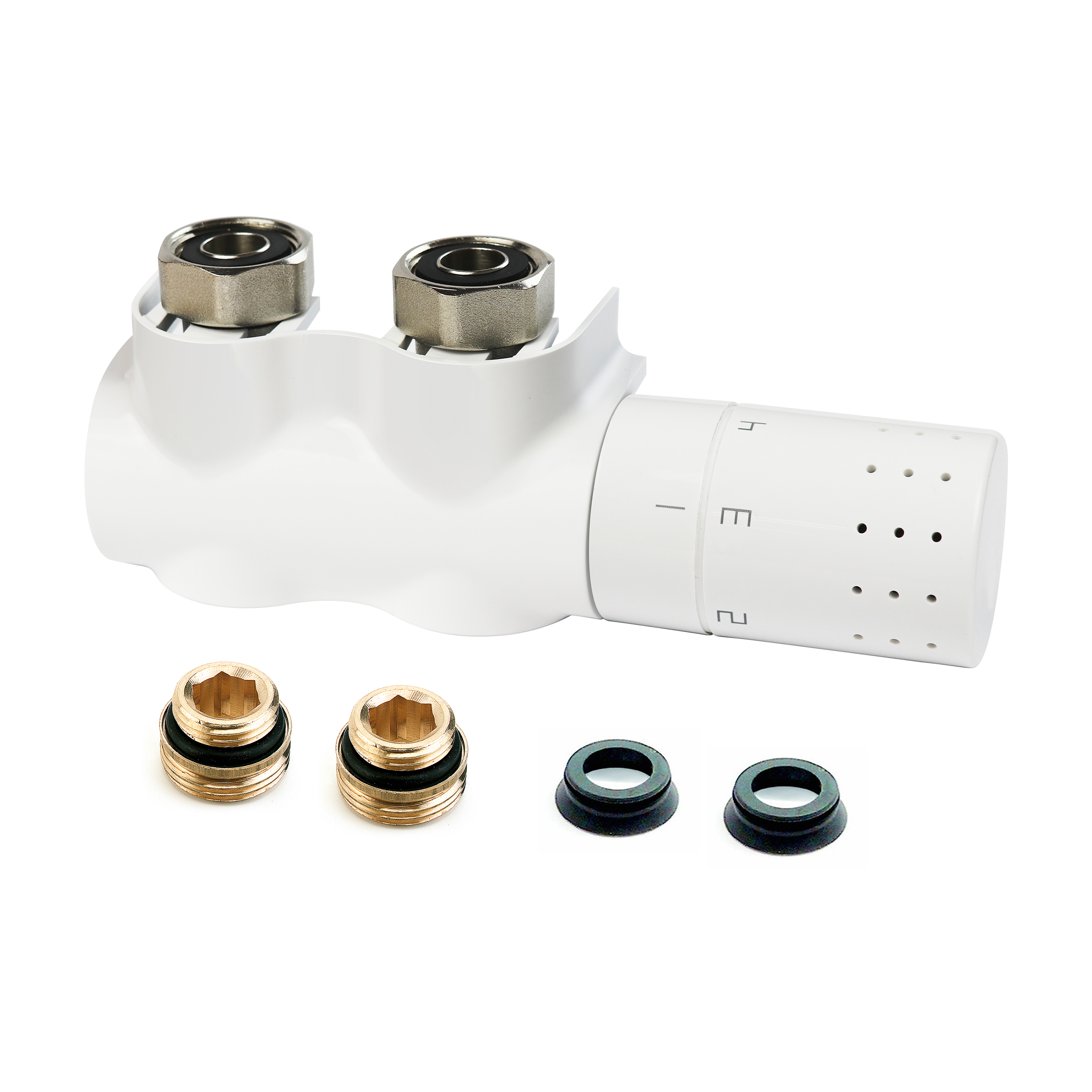 L234017001 Samorównoważący zestaw termostatyczny Autosar Thermod Design, M30, biały